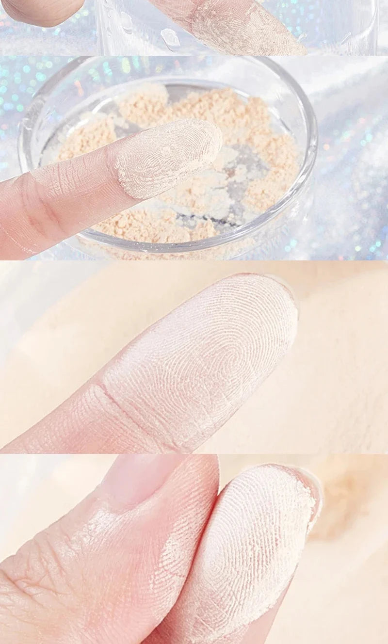 Banana-Shaped Loose Powder – Pore-Reducing, Long-Lasting Matte Finish Natural Face Makeup Powder