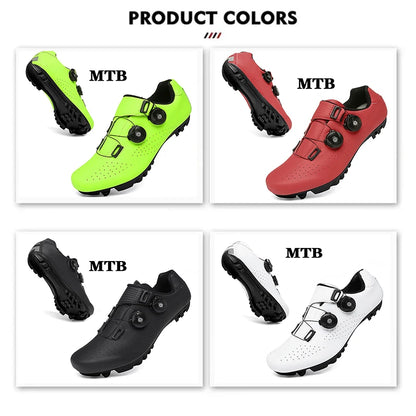 Men’s MTB Cycling Shoes — Flat Road & Trail Bike Sneakers with SPD Pedal Compatibility