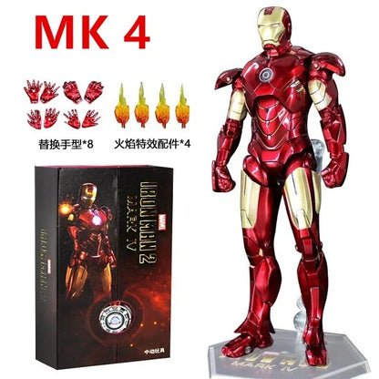 ZD Toys 7" Iron Man Action Figures – Joint Movable MK1 to MK50 Movie Collectible Dolls