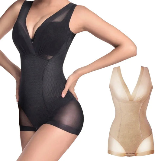 Postpartum Shapewear Tummy Suits: Women's Slimming Burn Fat Shapers, Waist Control Full Body Shaper - Waist Trainer Corset