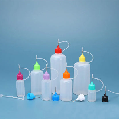 Squeeze Bottles with Needle Tip for Precise Glue Application 