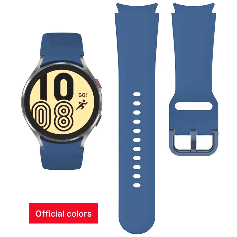 Samsung Galaxy Watch Silicone Band - 20mm Replacement Strap for Galaxy Watch 4, 5, 6, 5 Pro and 6 Classic 40mm–47mm Models