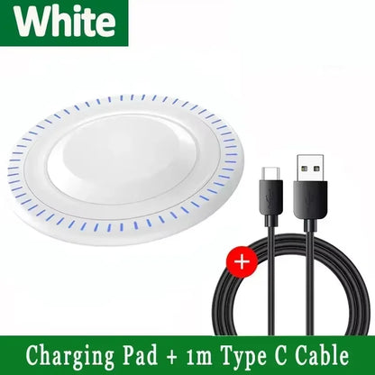 100W Fast Wireless Charger Pad - Charging Station for iPhone 15/14/13/12/X/8, Samsung Galaxy & Xiaomi