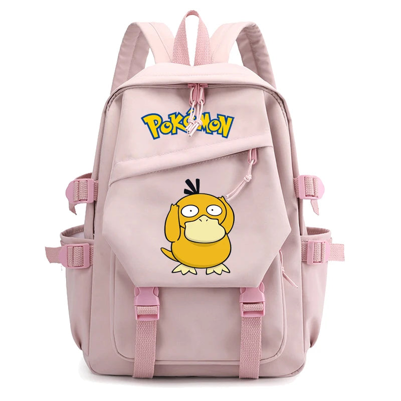 Pokemon Waterproof Women’s Backpack – Pikachu, Gengar, Snorlax Schoolbag for Girls & Students