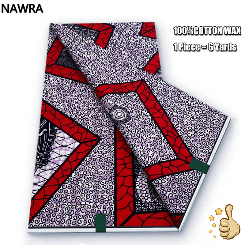 100% Cotton African Wax Print Fabric - High Quality Original Real Wax Ankara Batik Pagne Nigeria Style Sewing Fabric