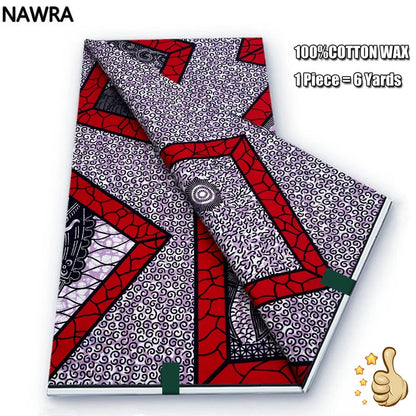 100% Cotton African Wax Print Fabric - High Quality Original Real Wax Ankara Batik Pagne Nigeria Style Sewing Fabric