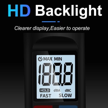 Digital Sound Level Meter — Portable Audio & Noise Decibel Meter 30-130dB