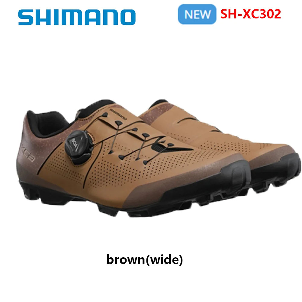Shimano SH-XC300 Mountain Bike Cycling Shoes - XC3 XC300 XC302 Self-Locking Shoes with Fiberglass Sole