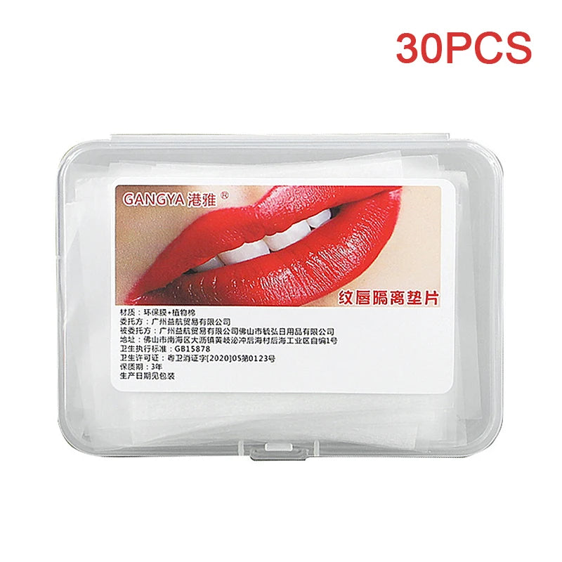 30/40pcs Microblading Lip Isolation Pads — Disposable Protective Film for Permanent Makeup Tattoo Accessories