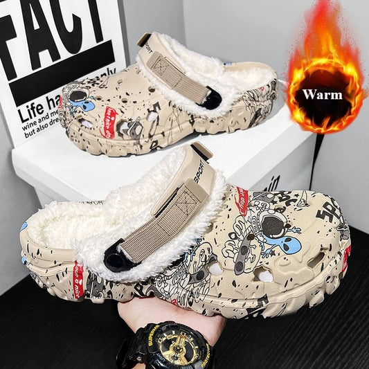 Men’s & Women’s Winter Slippers – Soft Plush Indoor, Non-Slip Removable Sandals, Big Size 47