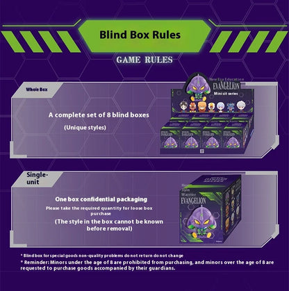 Evangelion Mini Sitting Series Blind Box – Anime Figure Collectible Decoration & Custom Gift