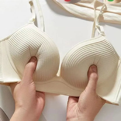 Women’s Ultra-Thick 10cm Push-Up Seamless Bra - Comfortable Lift Bralette with Adjustable Straps, Non-Slip Fit & Wire-Free Support