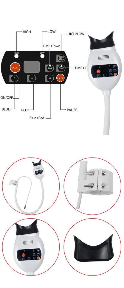 Dental Cold Light Lamp — 3-Color LED Teeth Whitening & Bleaching Accelerator for Dentistry