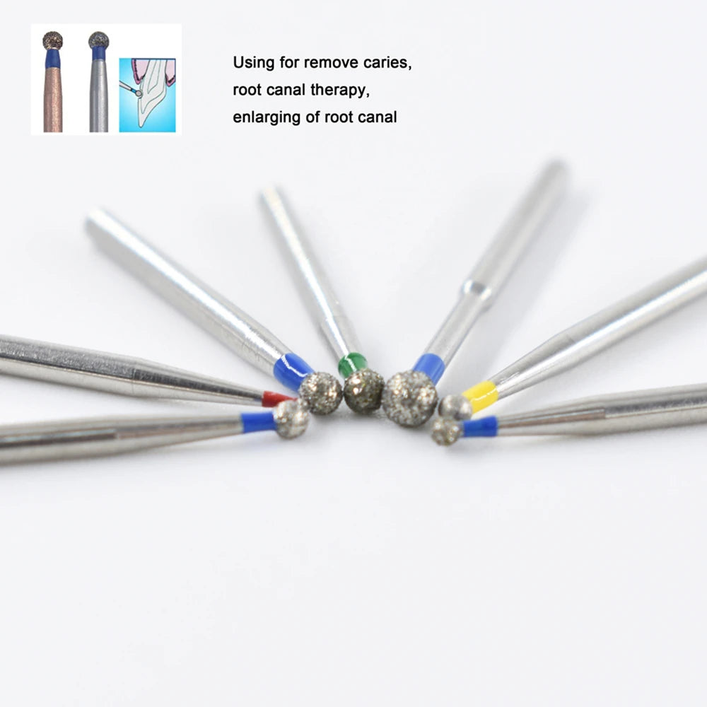 5pcs FG Dia 1.6mm Dental Drills – High-Speed Handpiece Diamond Burs for Teeth Whitening
