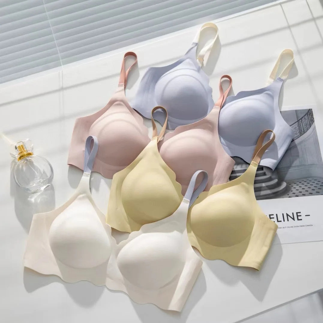 Pure Desire No Trace Top: Women's Comfortable Underwear - Adjustable Beauty Back Bra with Upper Support Sling, No Steel Ring, Thin Section