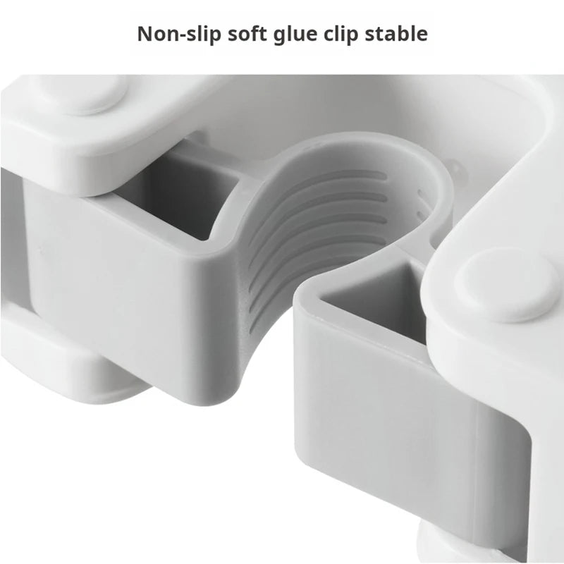Soft Rubber Mop Hooks — Self-Adhesive Wall-Mounted Organizer for Brooms, Mops & Cleaning Supplies Storage