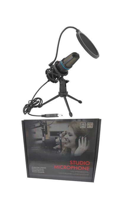 USB RGB Microphone – Condenser Gaming Mic for Podcast, Studio Recording & Streaming on Laptop/PC