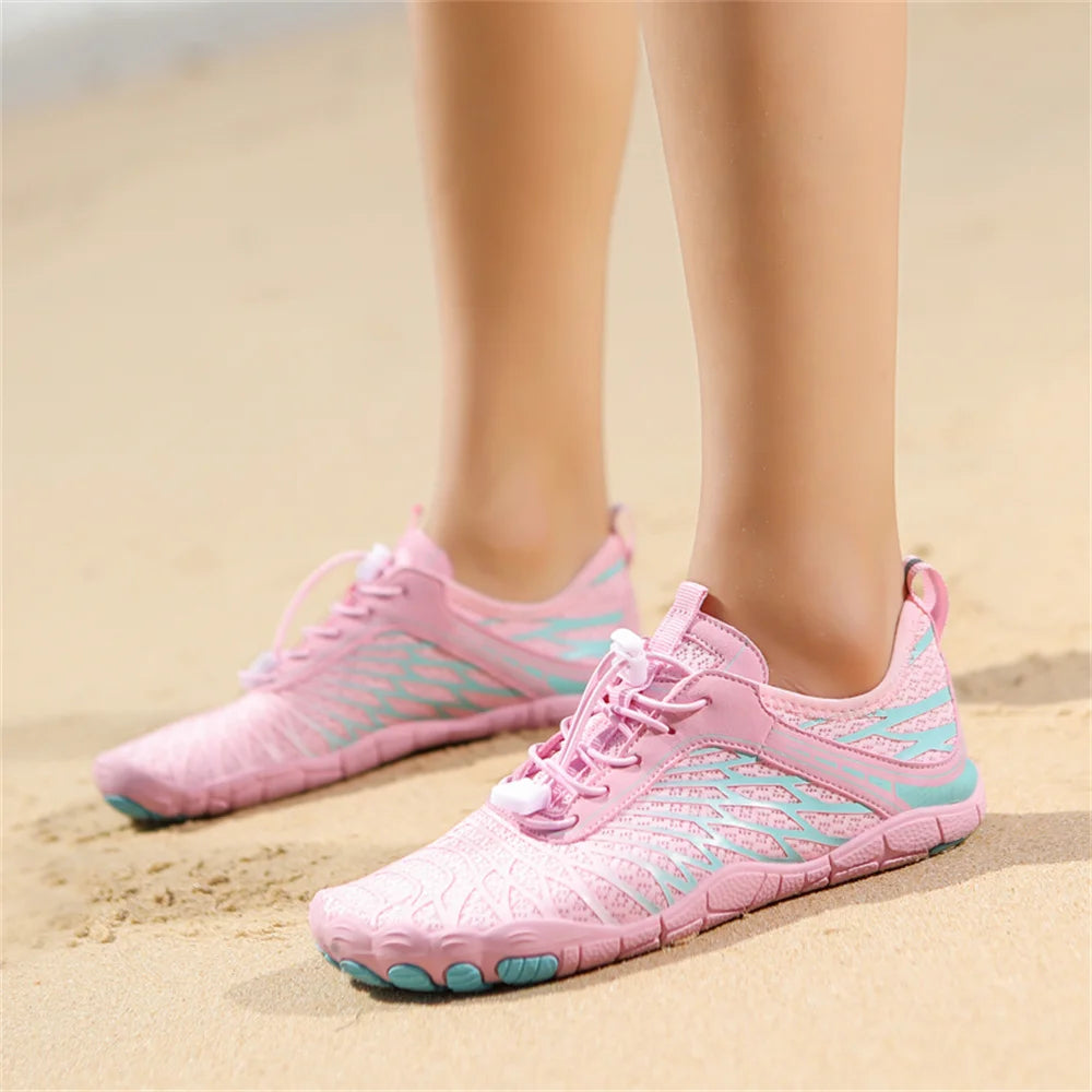 Unisex Aqua Water Shoes – Anti-Slip Quick-Dry Barefoot Sneakers for Beach, Swimming, Wading & Outdoor Activities