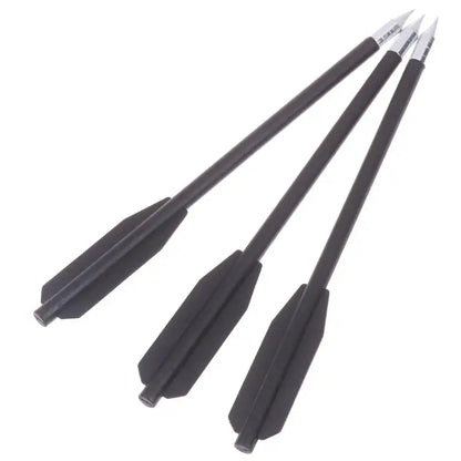 12PCS Black Dart Set - Rubber Band Slingshot Short Arrows Accessories for Outdoor Target Practice & Play
