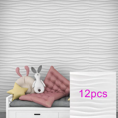 KUUJOJO 3D Textured Wall Panels – Indoor Wall Decoration for Living Room, Bedroom, Hotel, Office, Tape
