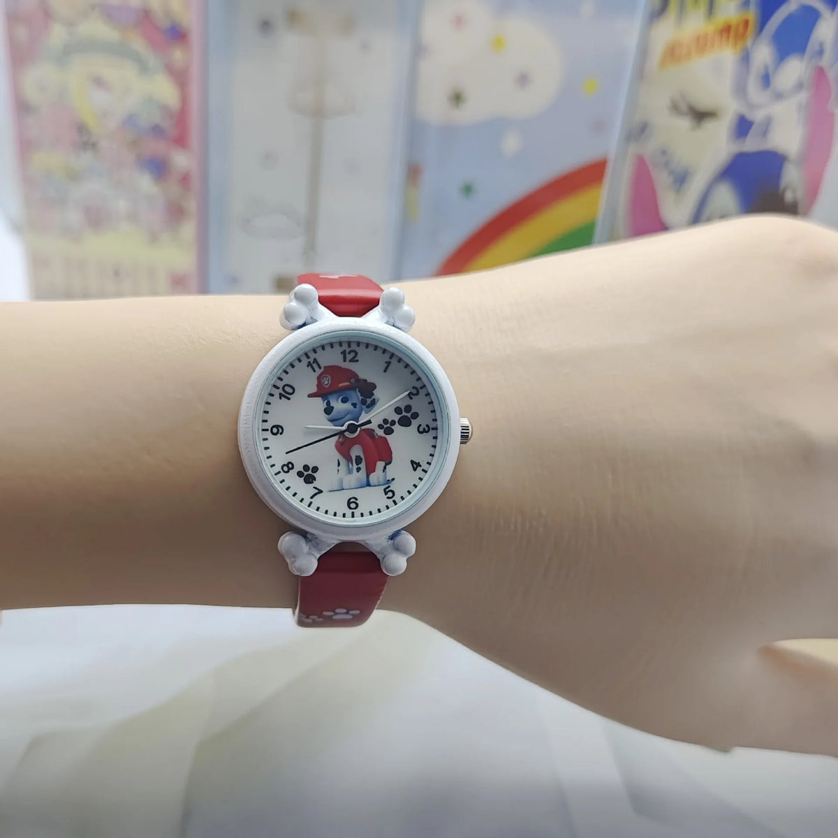Paw Patrol Kids Digital Watch - Cartoon Character Wristwatch, Waterproof Birthday Gift for Children