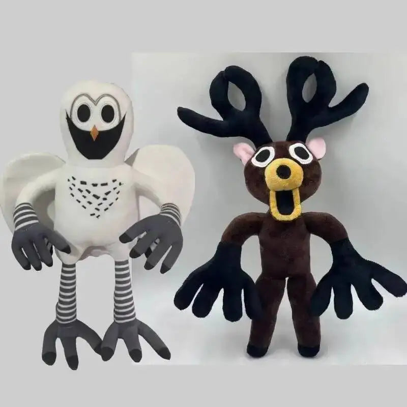 2026 New 99 Nights in the Forest Plush – Brown Elk, White Owl Stuffed Dolls & Pillows for Kids’ Gifts