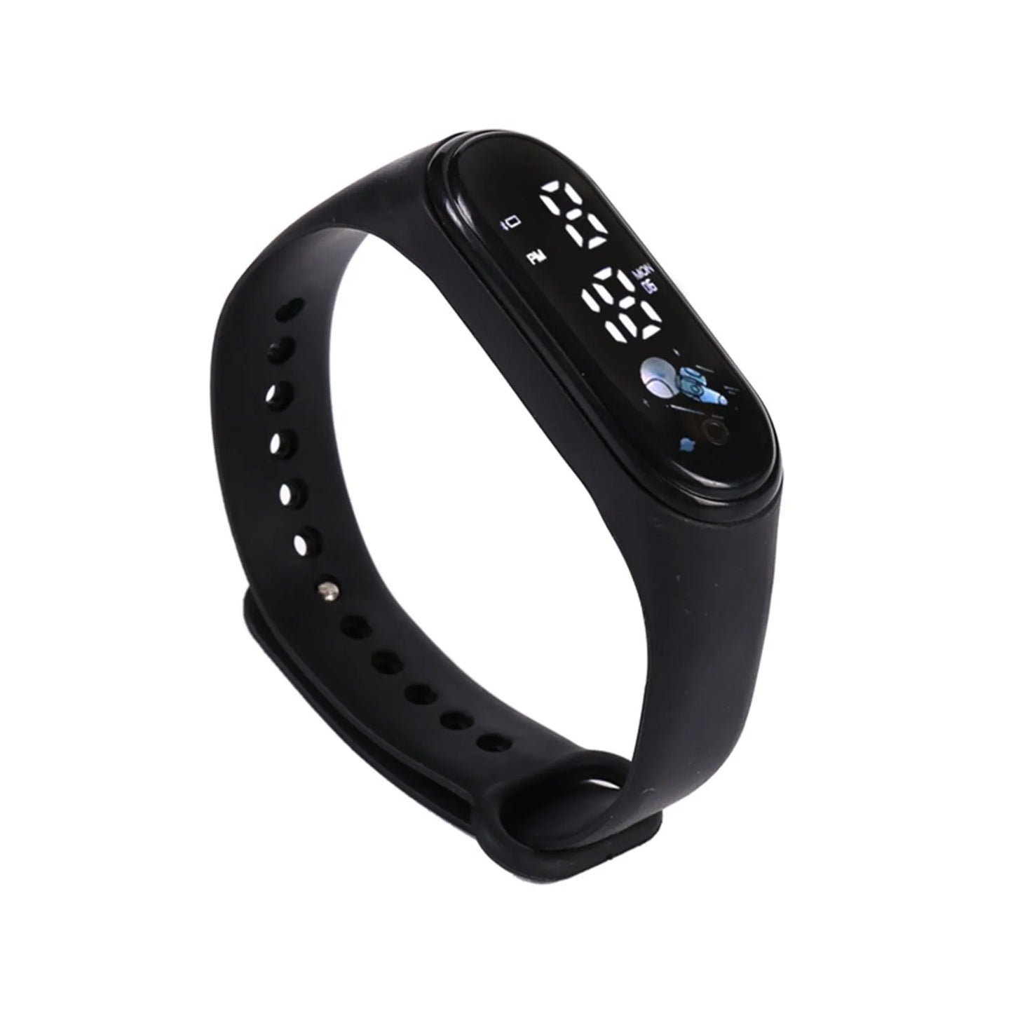 Kawaii Kids Smart Watch – Waterproof Digital Sports Watch for Boys & Girls with Silicone Strap