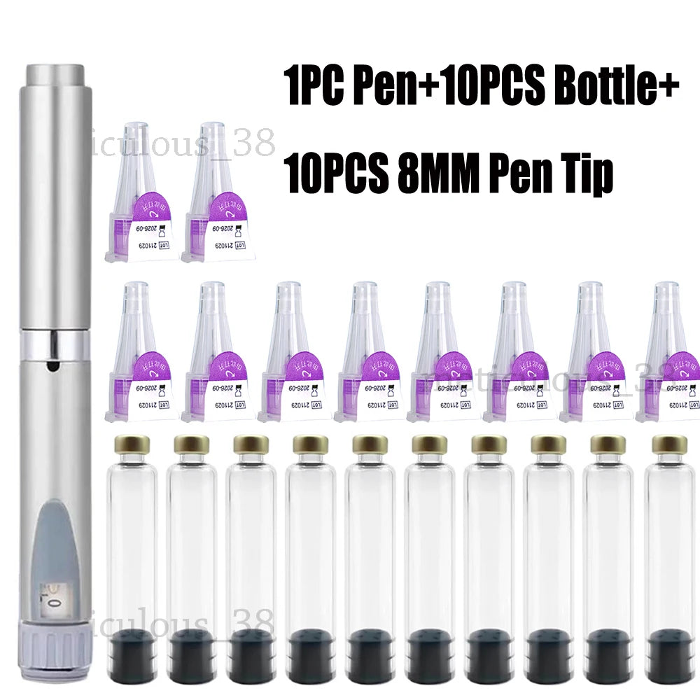Magic Pen Tattoo Kit – 3ml Empty Cartridge Bottles with Individual Packaging for Medical Aesthetics & Lilly Insulin Pen