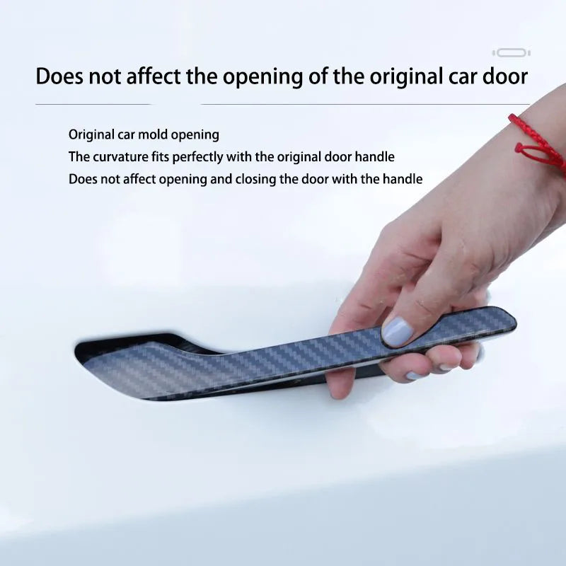 Tesla Model 3/Y Car Door Handle Stickers – Anti-Scratch, Luminous & Scratch-Resistant Car Accessories