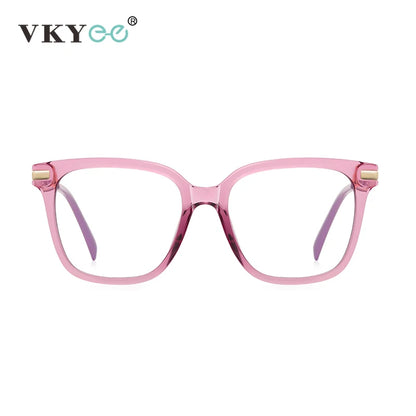 VICKY Women’s Reading Glasses - Anti Blue Light Geometric Pink Frame Prescription Eyewear PFD2129