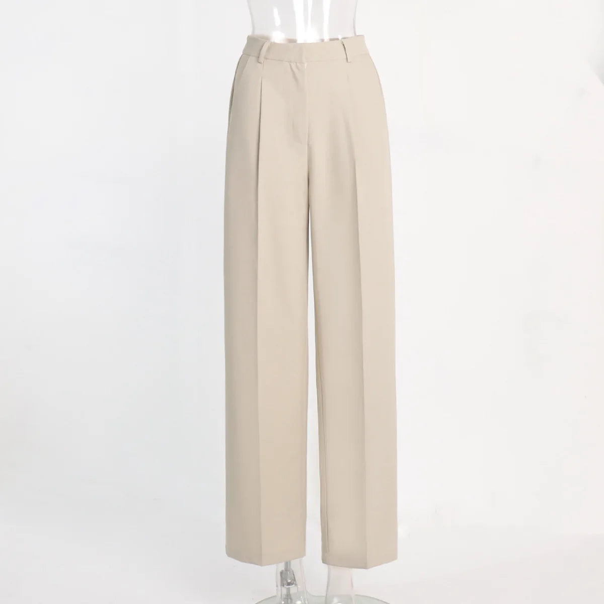 Women's Classic Straight Leg Pants – Versatile Loose Fit, Wide Leg for Office, Tourism, Spring & Summer Casual Wear
