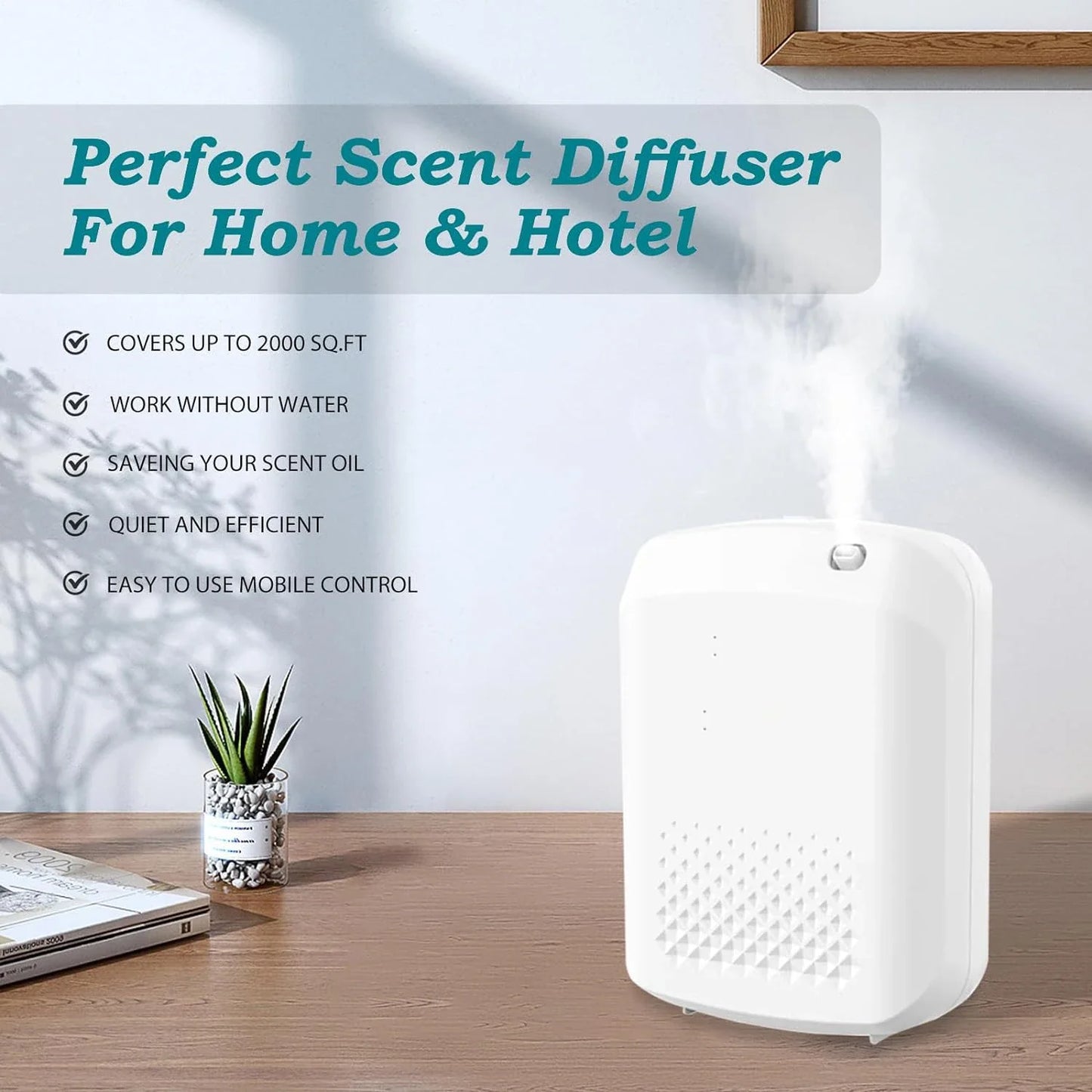 Fragrance Diffuser – Electric Aromatic Oil Diffuser, Wall Hanging Essential Oil Air Freshener for Home & Hotel