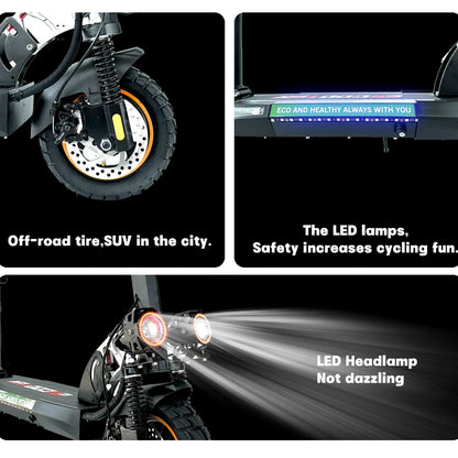 Adult Electric Scooter 48V 800W — EU/USA Warehouse, 13Ah-16Ah, Lightweight Long-Range 35-55km Kick Scooter