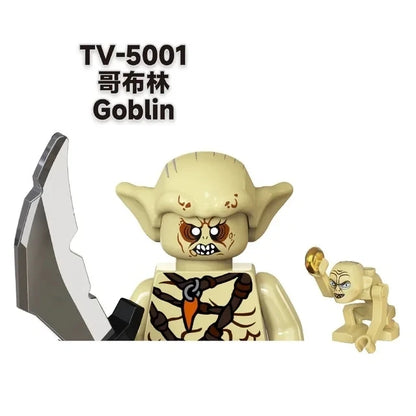 TV6403/TV6404/TV6405 Blocks Toy Set — Orcs, Dwarfs, Elves & Rohan Knight Action Figures Building Bricks for Kids Gift