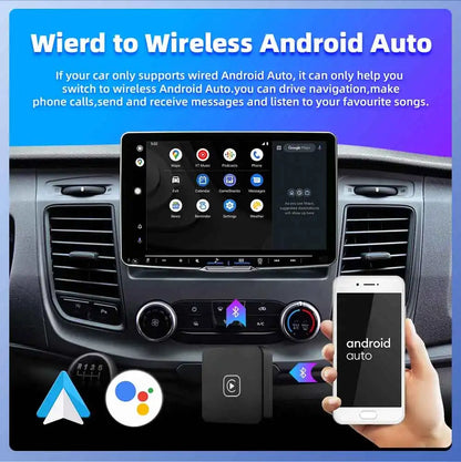 Wireless CarPlay and Android Auto 2-in-1 Box Adapter - Supports Spotify, Netflix for Mazda, Toyota, Mercedes, Peugeot, Volvo