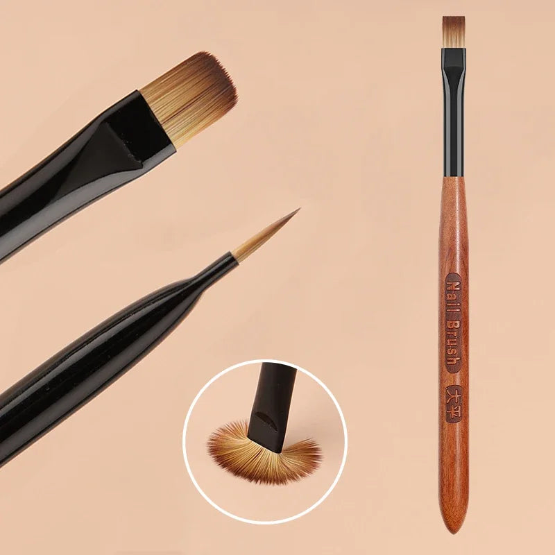 Nail Glue Phototherapy Pen & UV Gel Brush - Professional Acrylic Nail Art Brushes for Painting & Drawing, Manicure Tools