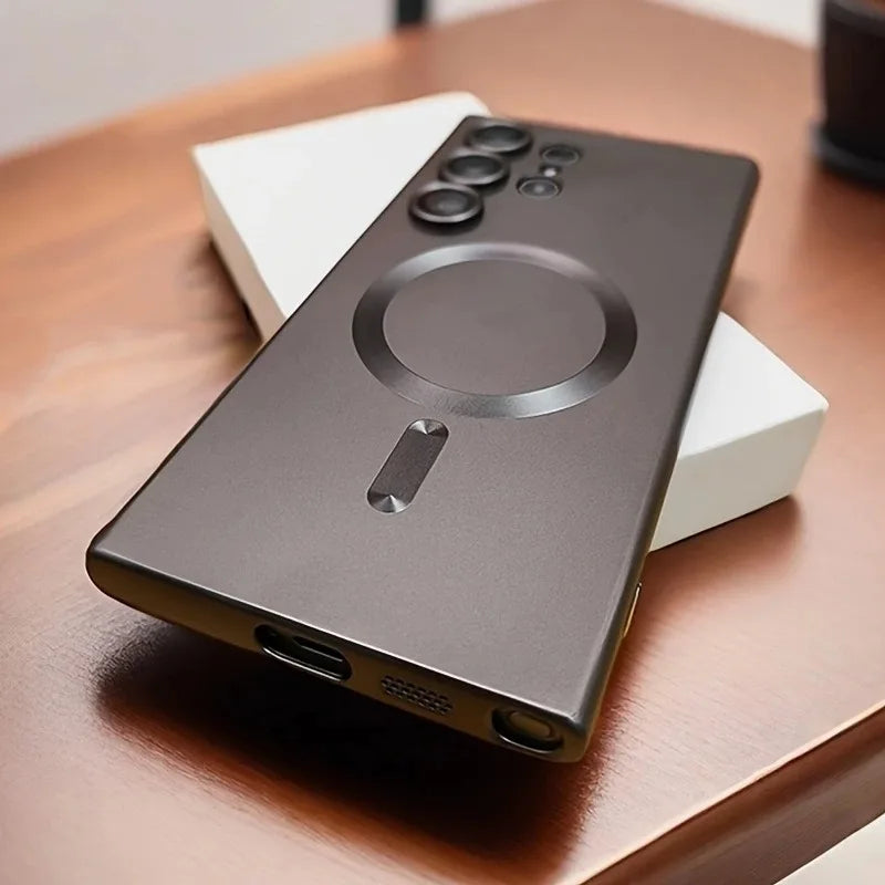 Luxury Magnetic Wireless Charging Case - Shockproof Soft Cover for Samsung Galaxy S26, S25, S24 & S23 Series