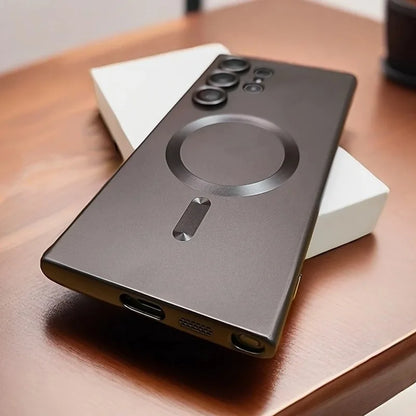 Luxury Magnetic Wireless Charging Case - Shockproof Soft Cover for Samsung Galaxy S26, S25, S24 & S23 Series