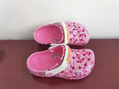 Sanrio Hello Kitty & Kuromi Girls' Summer Slippers – Non-Slip Soft Sole Wrap Toe Sandals