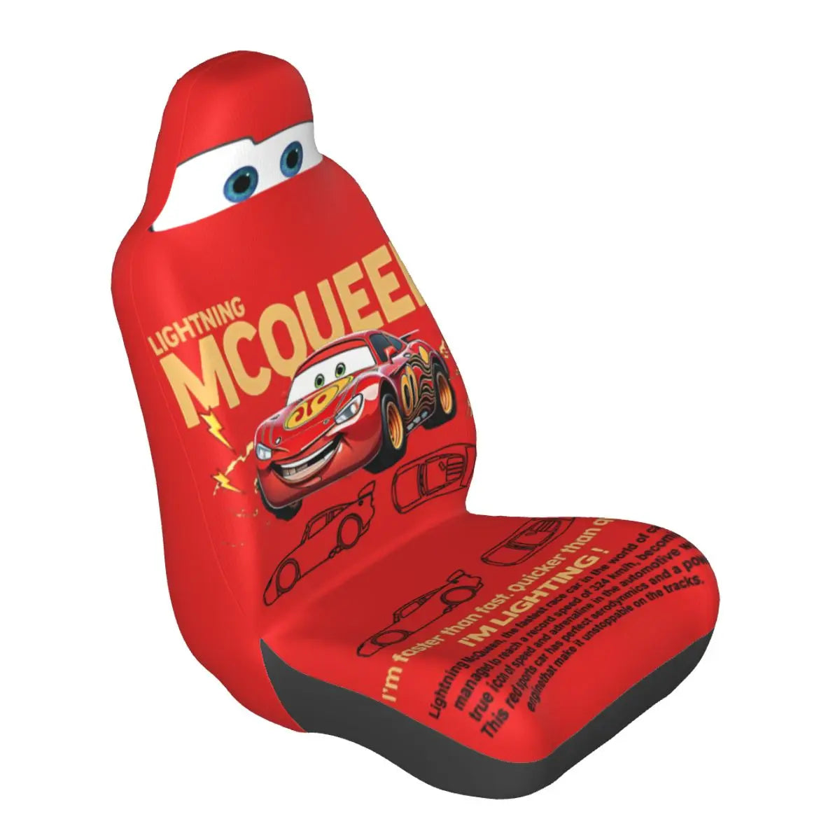 Sally Lightning McQueen 95 Car Seat Cover – Durable 1-Piece Universal Fit for Trucks, Cars & Sedans