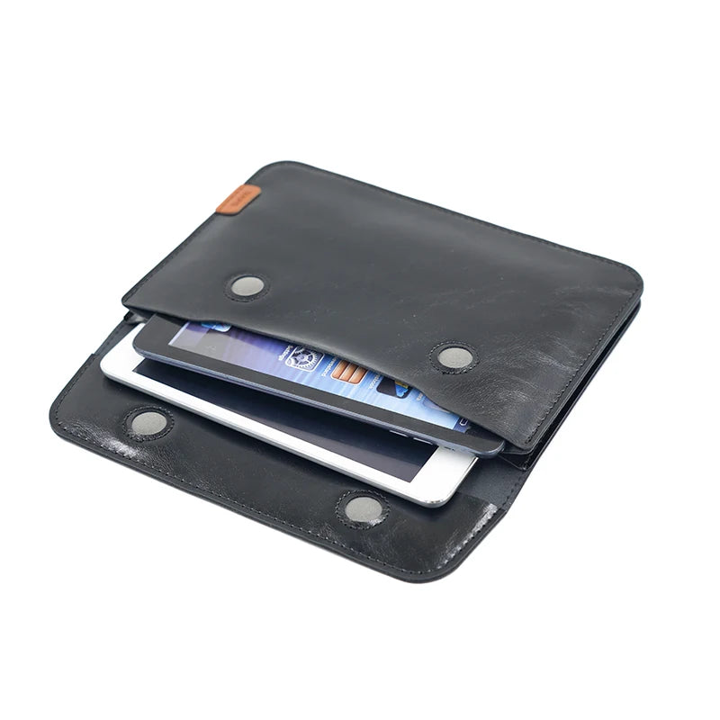 Double Layer Tablet Storage Bag - Soft Protective Sleeve Case for iPad Mini, Air & Pro 8.3/11/12.9/13 Inch