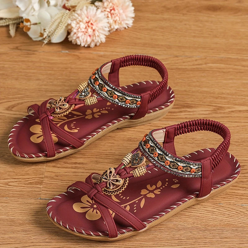 Women’s Summer Casual Sandals - Comfortable Walking Beach Shoes Outdoor Party Footwear for Ladies