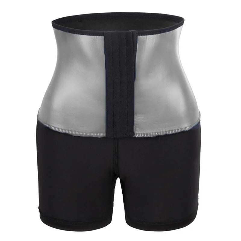 Women Sauna Sweat Pants Body Shaper Shorts – Slimming Waist Trainer Tummy Control Leggings for Weight Loss & Gym