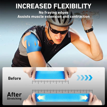 1/5/10PC Precut Kinesiology Tape – Shoulder Support & Pain Relief Athletic Tape, Waterproof & Elastic
