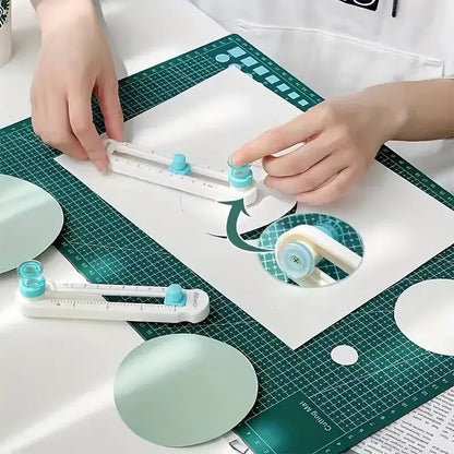 2-20cm Circle Paper Cutter - Multifunctional Craft Cutting Tool for Scrapbooking and Card Making, Ideal for Home, Study, and Office
