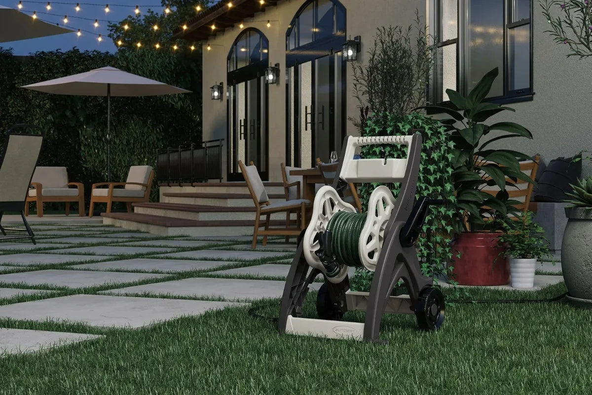 Suncast 175 ft. Hosemobile Hose Reel Cart – Mocha & Taupe