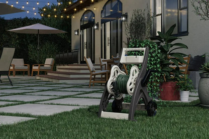 Suncast 175 ft. Hosemobile Hose Reel Cart – Mocha & Taupe