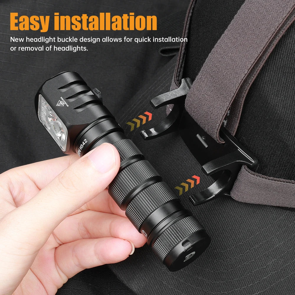 SOFIRN HS42 Headlamp 2100lm USB-C Rechargeable 18650 EDC Flashlight - SST40 LED Torch with Magnetic Power Bank for Camping