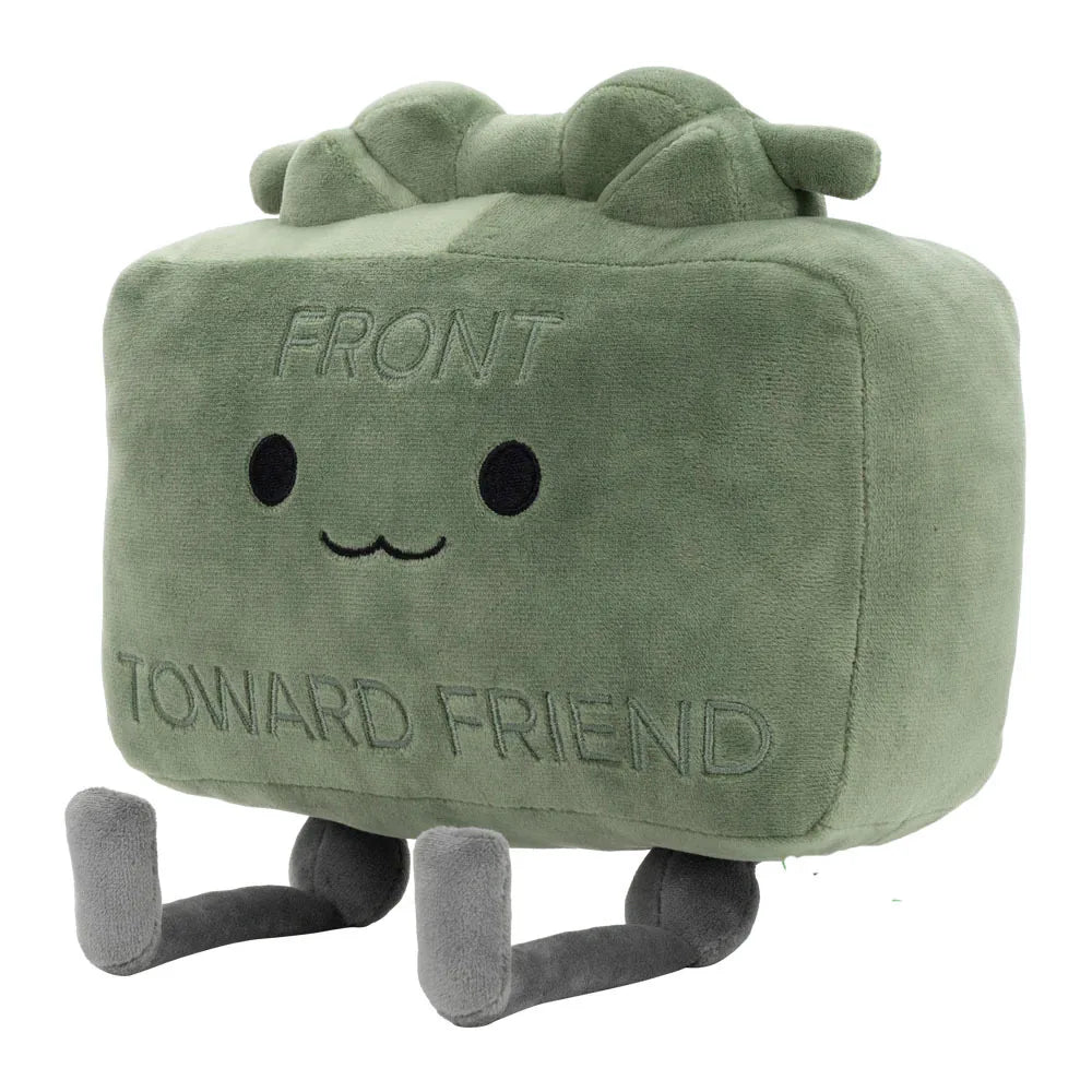 20CM Kawaii Claymore Green Square Plush Doll – Soft Clay Plush Pillow Toy, Collectible Anime Style Gift for Kids Birthday & Decor