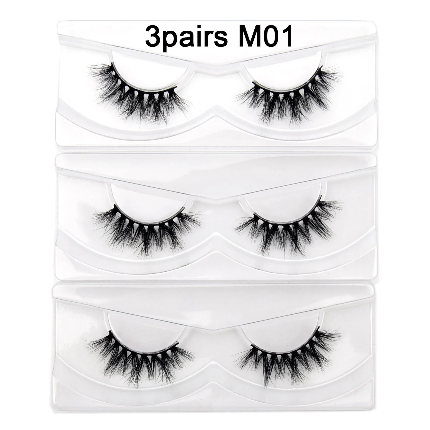 Visofree 13mm 3D Mink Eyelashes – Natural Long Handmade Cruelty-Free False Lashes for Makeup G04